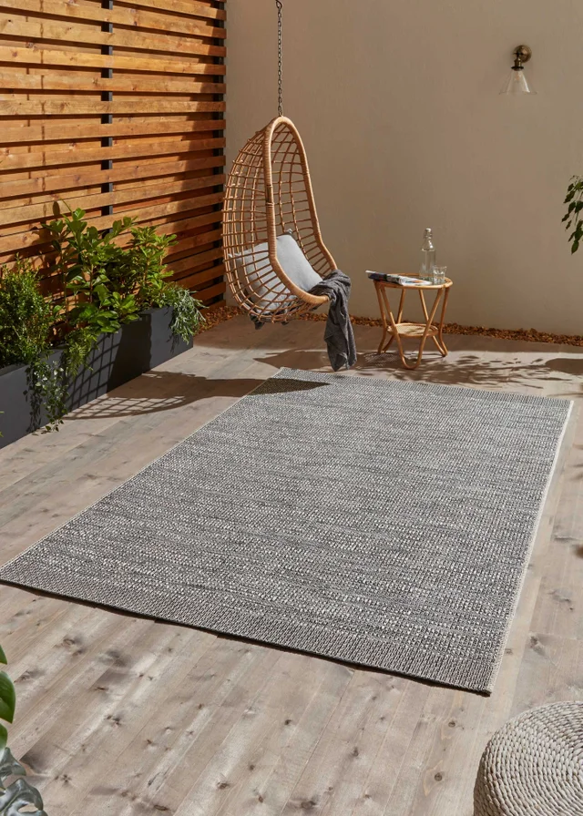Think Rugs Grey/Black Stitch 9682 Rug 160 X 220