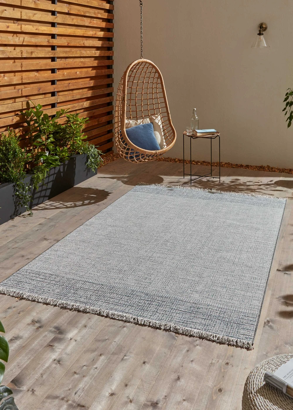 Think Rugs Blue/Grey Tweed 9743 Rug 120 X 170 - 120 X 170 cm Image 1