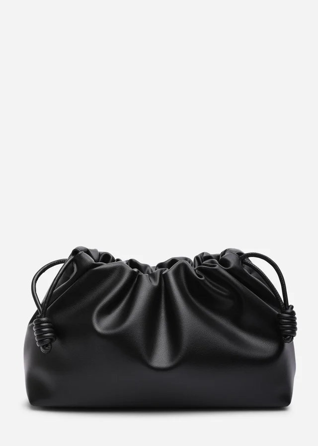Where's That From Auric Black Drawstring Shoulder Bag