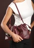 Where's That From Auric Maroon Drawstring Shoulder Bag - One Size Image 1