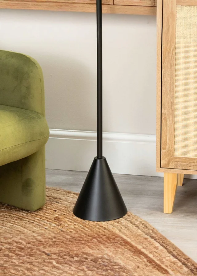 ValueLights Mitch Black Triangle Floor Lamp Base Only