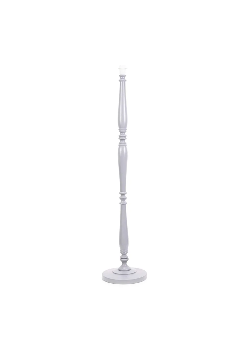 ValueLights Victoria Grey Wood Candle Stick Floor Lamp - One Size Image 1