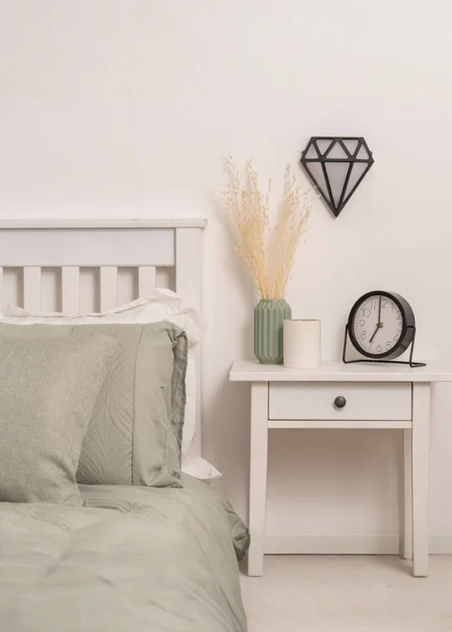 ValueLights Matt Black Diamond LED Outdoor/Bathroom Wall Lamp - One Size Image 3