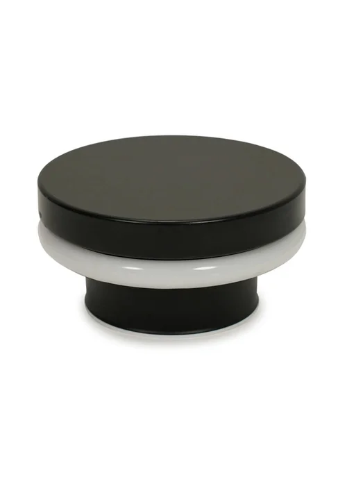 ValueLights Infinity Matt Black Backlit Circle Integrated LED Wall Light - One Size Image 4