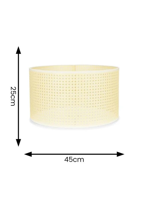 ValueLights Reni XL Wicker Pendant Drum Shade - One Size Image 5