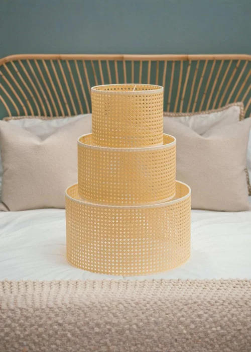 ValueLights Reni XL Wicker Pendant Drum Shade - One Size Image 3