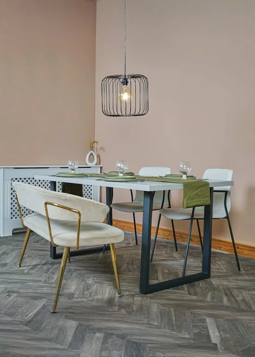 ValueLights Ridgway Matt Black Metal Wire Shade - One Size Image 1