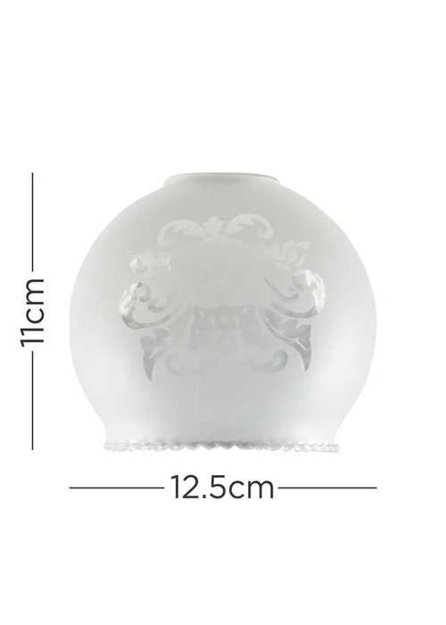 ValueLights Set Of 3 Bola Acid Etched Glass Shades - One Size Image 4