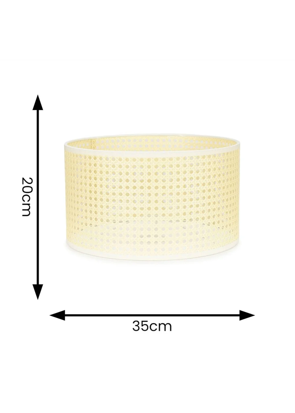 ValueLights Reni Large Wicker Pendant Drum Shade - One Size Image 5