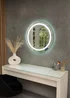 ValueLights Round Bathroom Mirror with Touch Control LED Light & Demister Pad - One Size Image 2