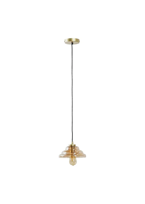 ValueLights Aurelian Modern Vintage Antique Brass Lustre Glass Pendant Light - One Size Image 3