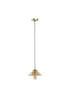 ValueLights Aurelian Modern Vintage Antique Brass Lustre Glass Pendant Light - One Size Image 3