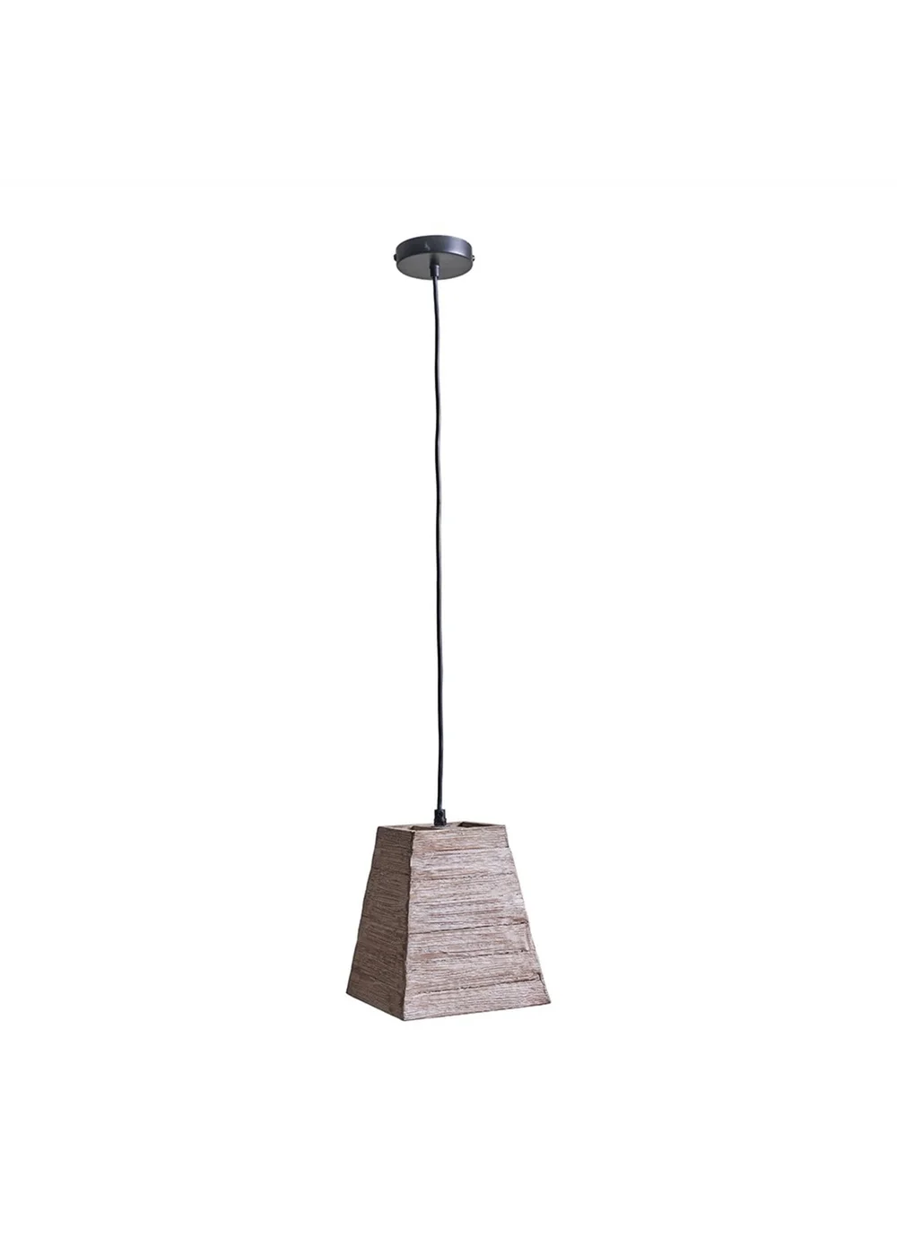 ValueLights Bodhi Natural Rustic Wood Square Ceiling Light - One Size Image 4