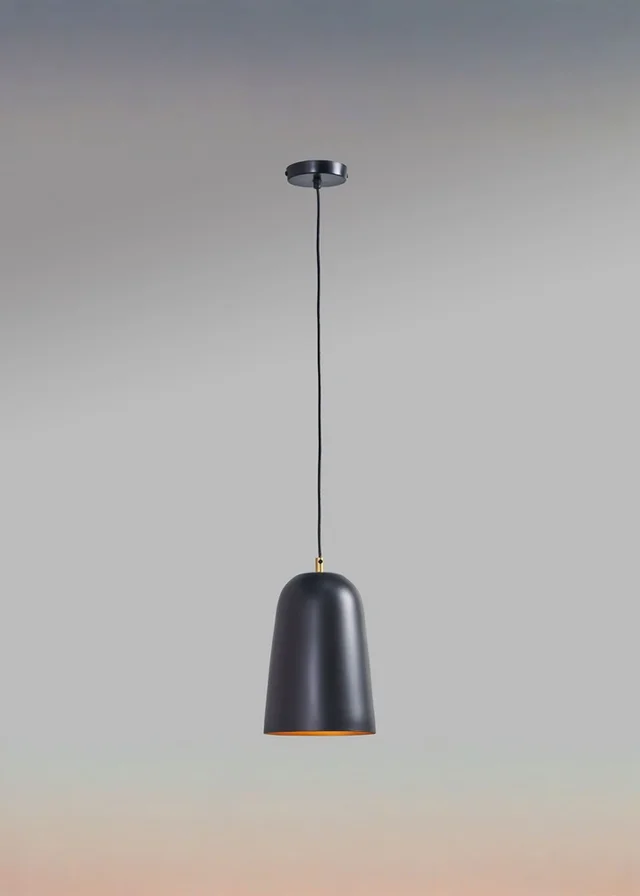 ValueLights Morimo Black Metal Pendant Light