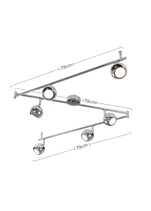 ValueLights Retro 6 Way Flexi Spotlight - One Size Image 4