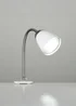 ValueLights Huey Single White Clip On LED Lamp - One Size Image 1