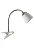 ValueLights Huey Single White Clip On LED Lamp - One Size Image 3