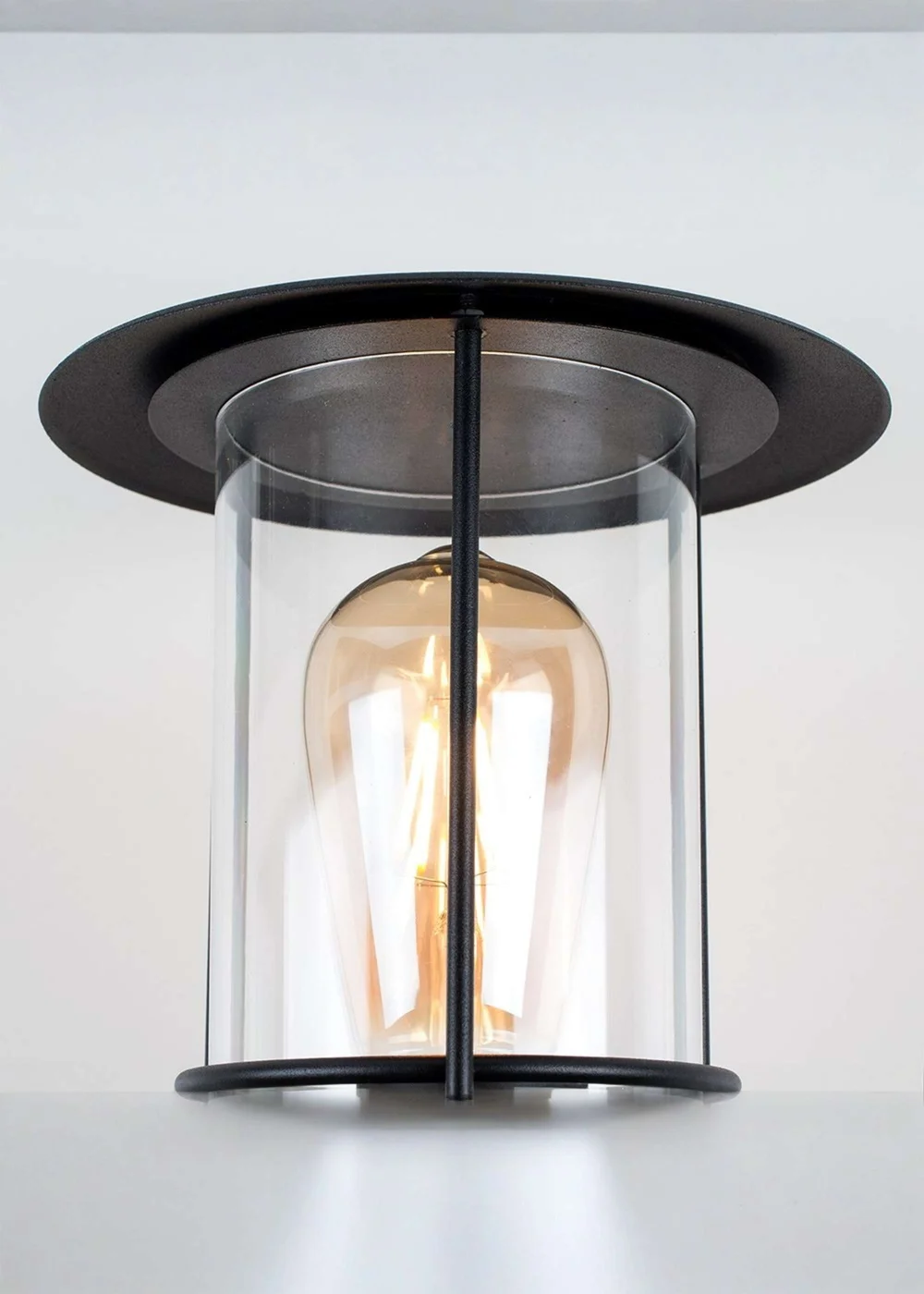 ValueLights Dorset Black Outdoor Wall Lantern - One Size Image 3