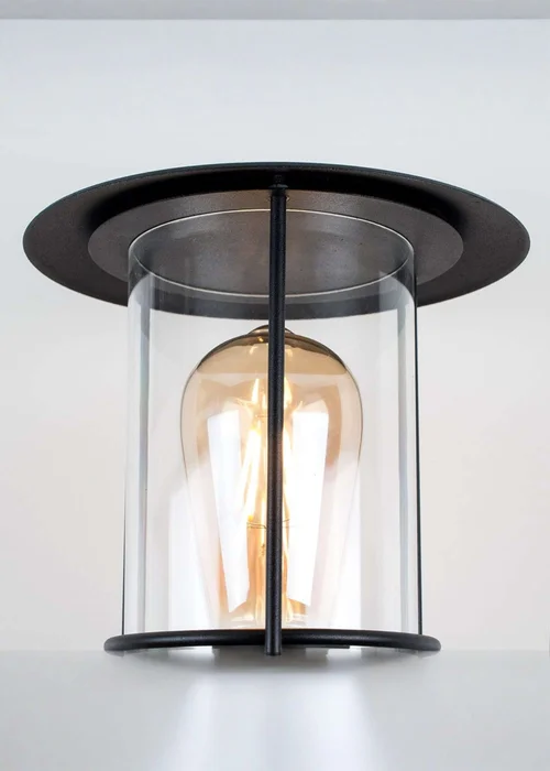 ValueLights Dorset Black Outdoor Wall Lantern - One Size Image 3