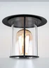 ValueLights Dorset Black Outdoor Wall Lantern - One Size Image 3