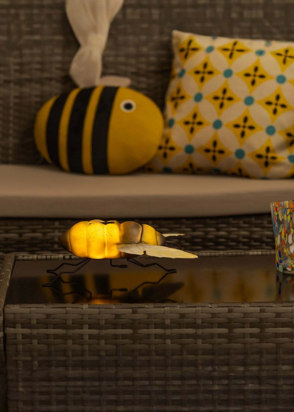 ValueLights Solar Bee Ornament - One Size Image 3