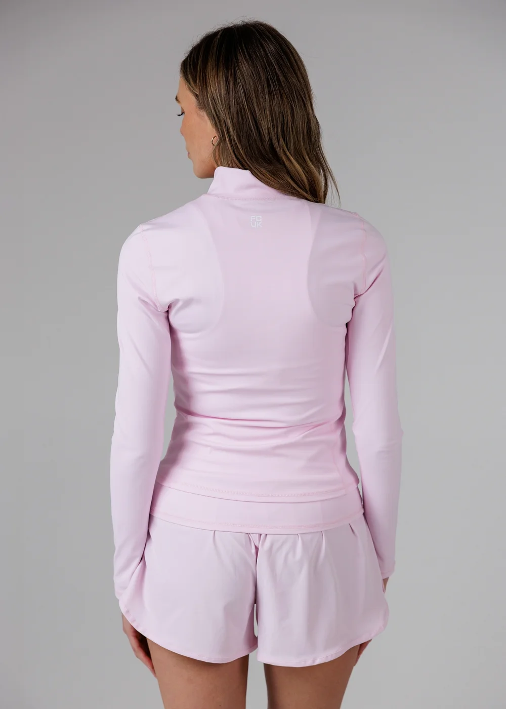 French Connection Pink Zip Up High Neck Slim Fit FCUK Sports Jacket - S Image 2