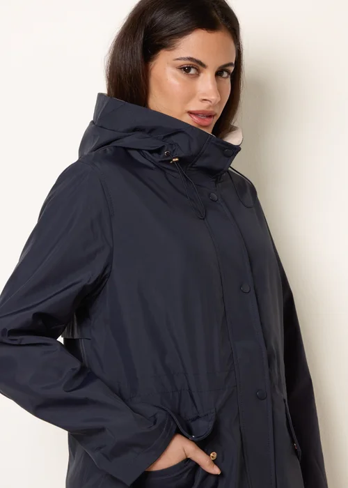 Blue Vanilla Navy Reversible Raincoat - XL Image 5