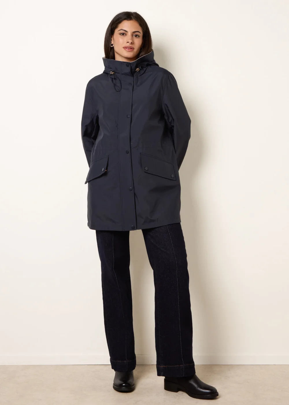 Blue Vanilla Navy Reversible Raincoat - XL Image 3