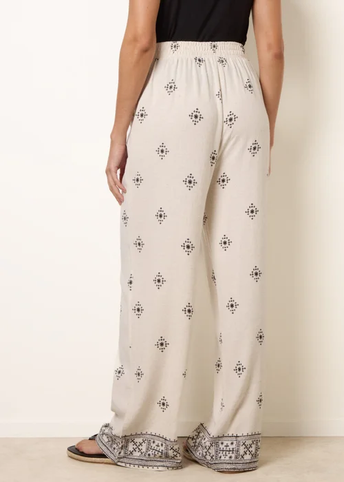 Blue Vanilla Stone Trousers With All Over Embroidery - S/M Image 4
