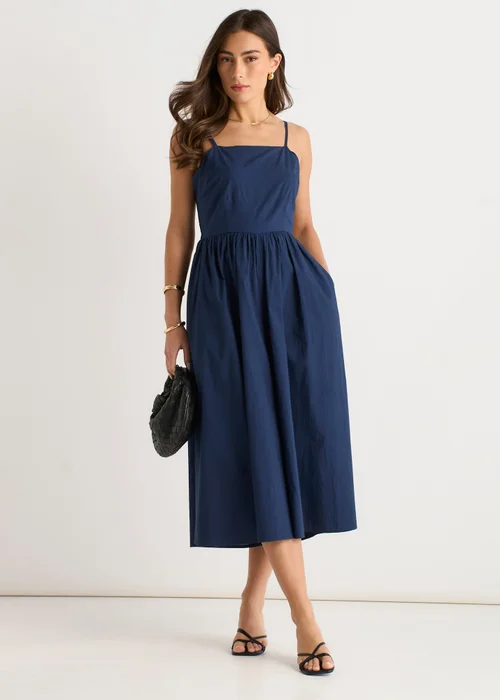 Gini London Navy Wide Leg Strappy Jumpsuit - 14 Image 1
