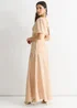 Gini London Stone Angel Sleeves Foil Pattern Maxi Dress - 14 Image 2