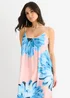 Gini London Blush Strappy Floral Viscose Oversized Dress - M/L Image 3
