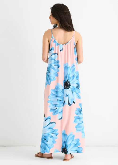 Gini London Blush Strappy Floral Viscose Oversized Dress - M/L Image 2