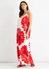 Gini London White Strappy Floral Viscose Oversized Dress - S/M Image 4