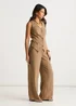 Gini London Camel Button Through Tailored Waistcoat - 14 Image 4