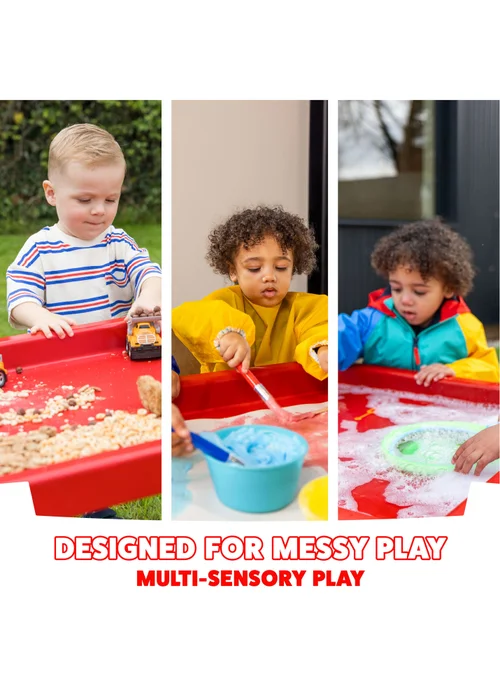 Toyrific Play Tray Activity Table Red - One Size Image 2