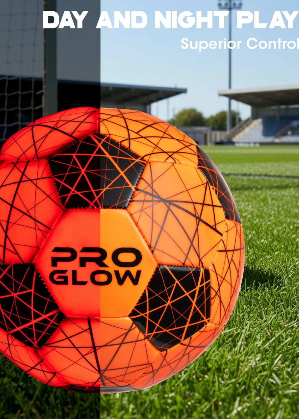 Toyrific Pro Striker Glow Ball Size 5 Orange - One Size Image 3