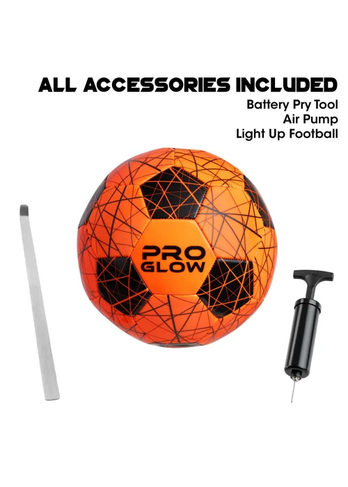 Toyrific Pro Striker Glow Ball Size 5 Orange - One Size Image 5