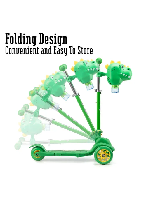 Xootz Dinosaur Bubble Go Tri-Scooter - One Size Image 3