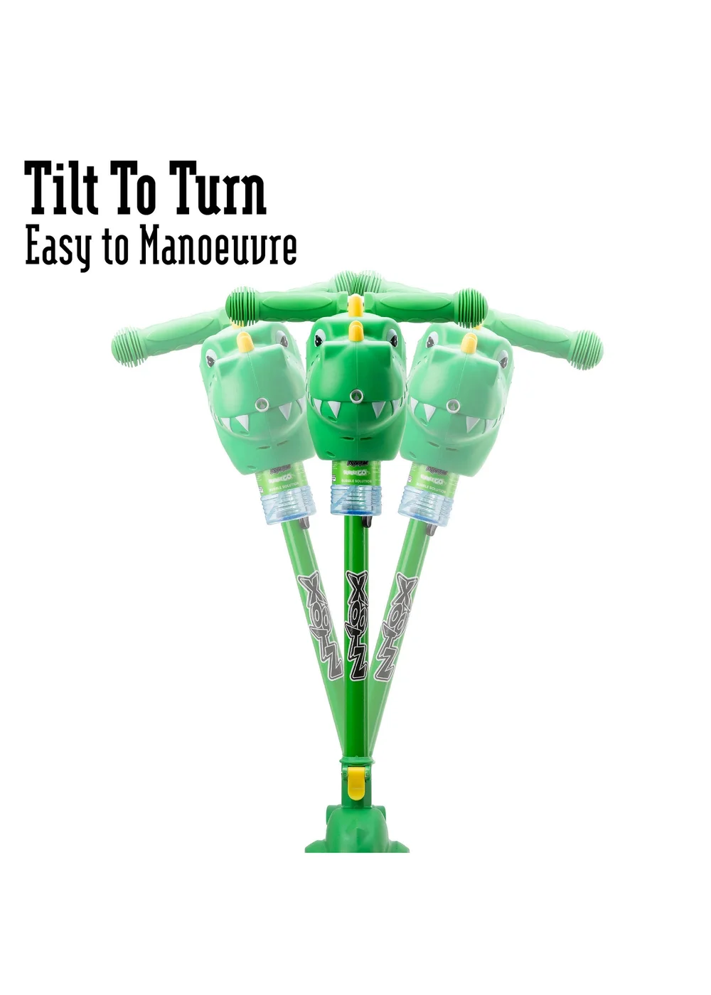 Xootz Dinosaur Bubble Go Tri-Scooter - One Size Image 5