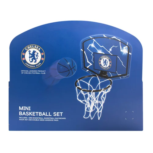 Hy-Pro Chelsea FC Blue Mini Basketball Set - One Size Image 5