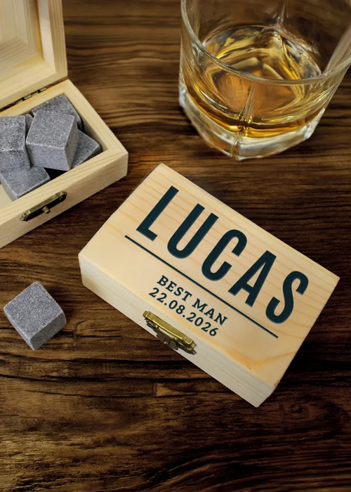 Personalised Memento Company Any Message Whisky Stones - One Size Image 1