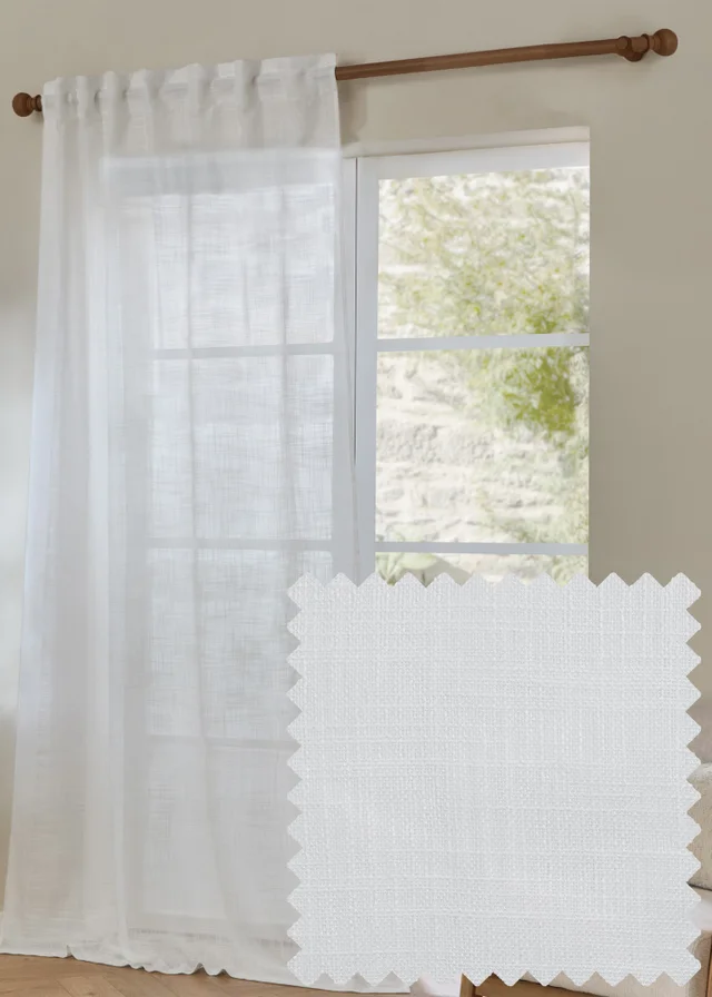 Yard Cirrus Woven Snow Sheer Panel