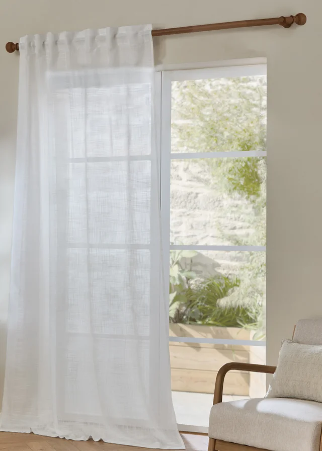 Yard Cirrus Woven Snow Sheer Panel