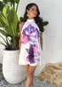 AX Paris Multi Floral Print Tie Halter Neck Mini Dress - 14 Image 1
