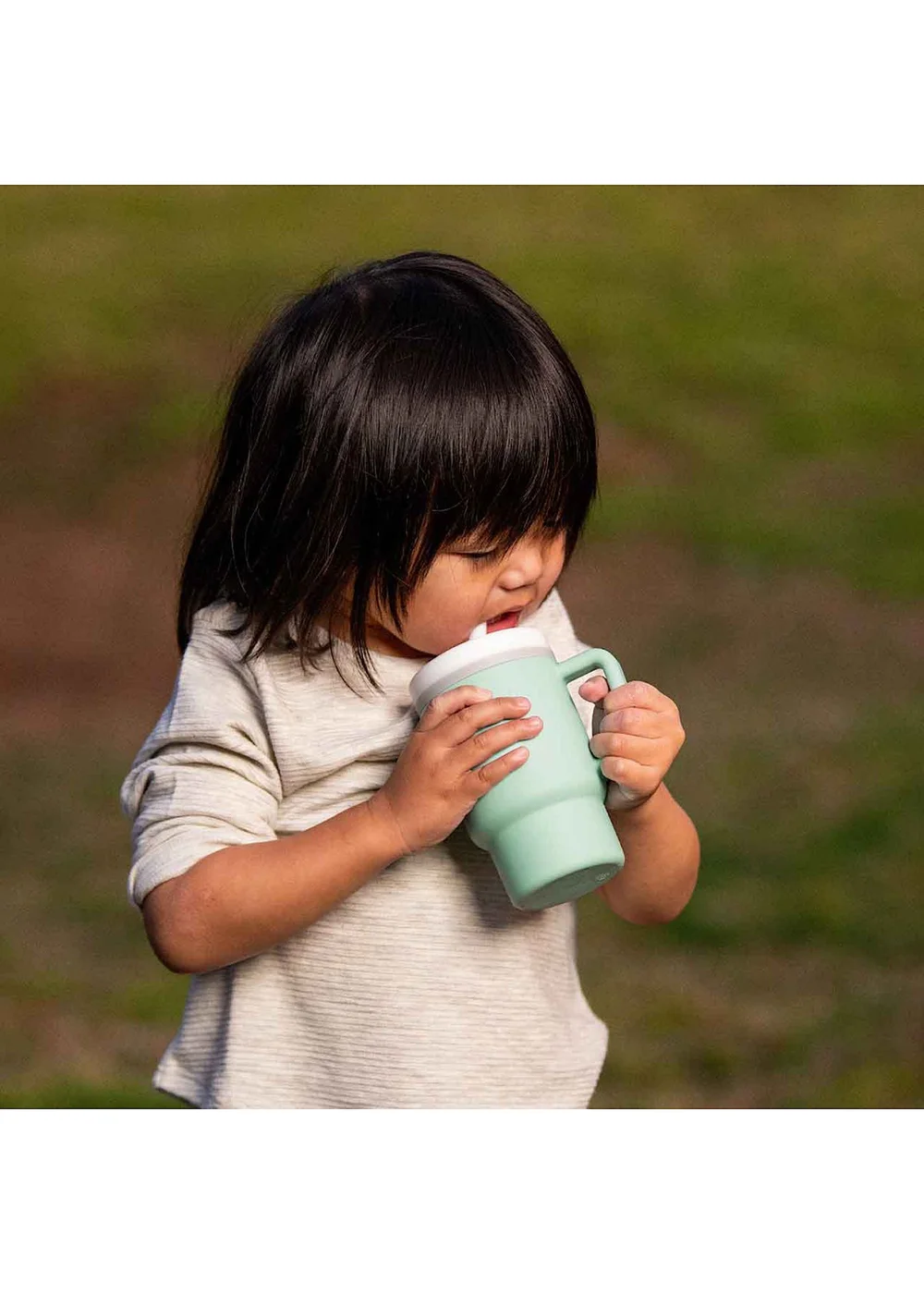 Infantino My First Tumbler Mint Green 266ml - One Size Image 3