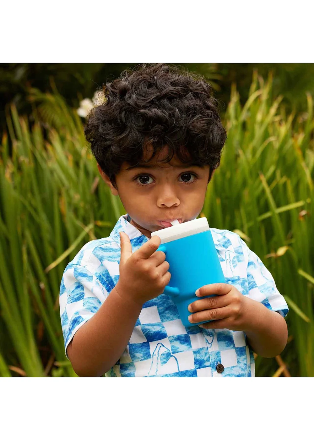 Infantino My First Tumbler Ocean Blue 266ml - One Size Image 3