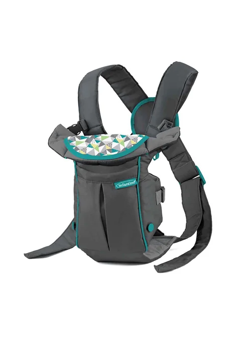 Infantino Swift Classic with Bib Carrier Grey - One Size Image 1