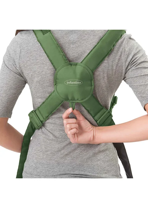 Infantino Swift Classic with Bib Carrier Olive Green - One Size Image 3