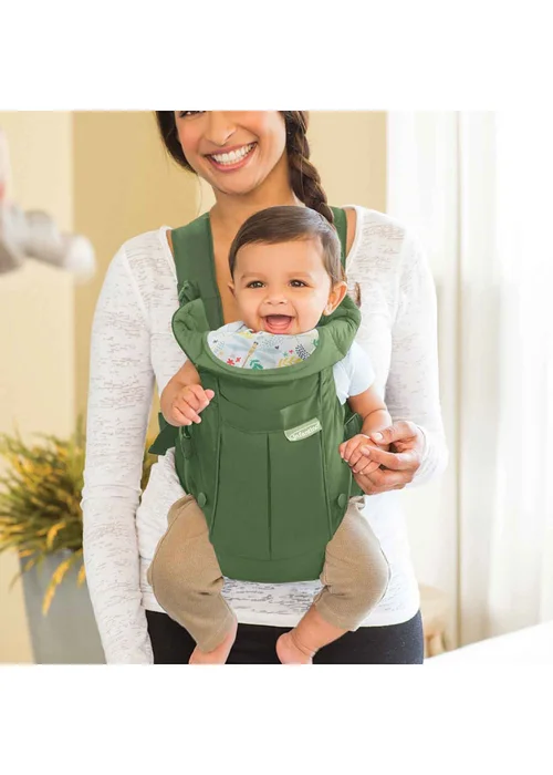 Infantino Swift Classic with Bib Carrier Olive Green - One Size Image 4